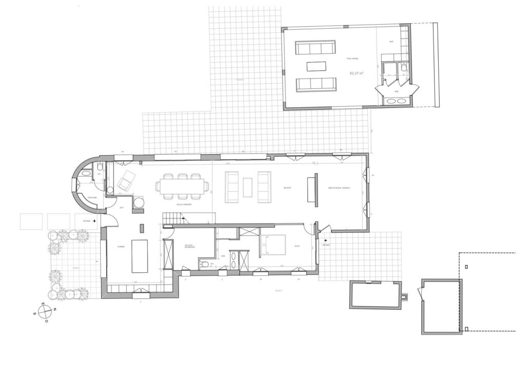 Plan du rez-de-chaussé.